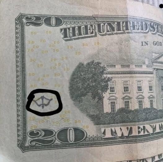 The Hidden Story Behind the Bow-and-Arrow Symbol on Your $20 Bill: How Secret Marks on U.S. Currency Reveal Centuries-Old Trade Practices, Covert Verification Networks, and Financial Traditions You Probably Didn’t Know About.