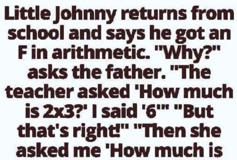 WHEN MATH FAILS AND MARRIAGE EXPLODES