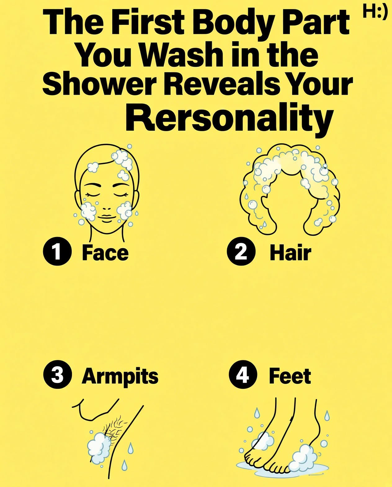 The Body Part You Wash First While Bathing Reveals Your Personality