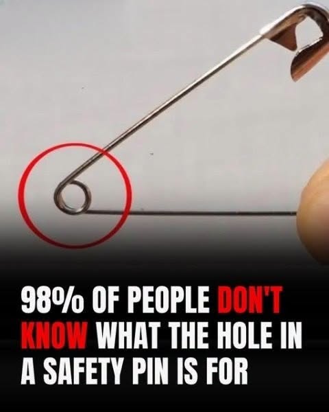 That Little Hole In A Safety Pin Isn’t Just for Looks — Here’s What It’s REALLY For
