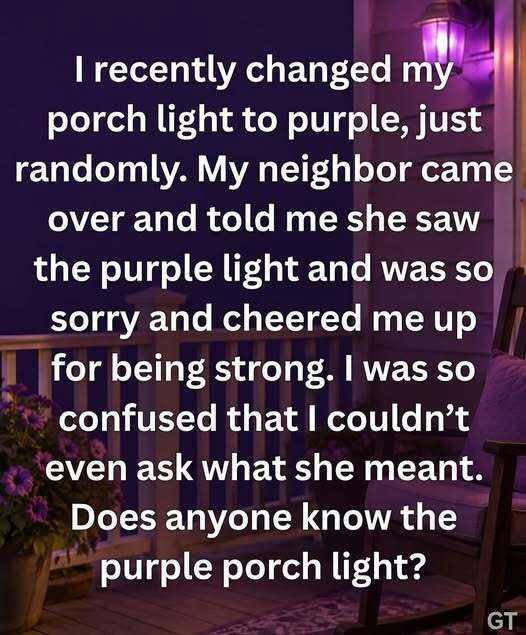 Purple Porch Lights Are Becoming More Common… But What They Represent Is More Meaningful Than You Might Think…