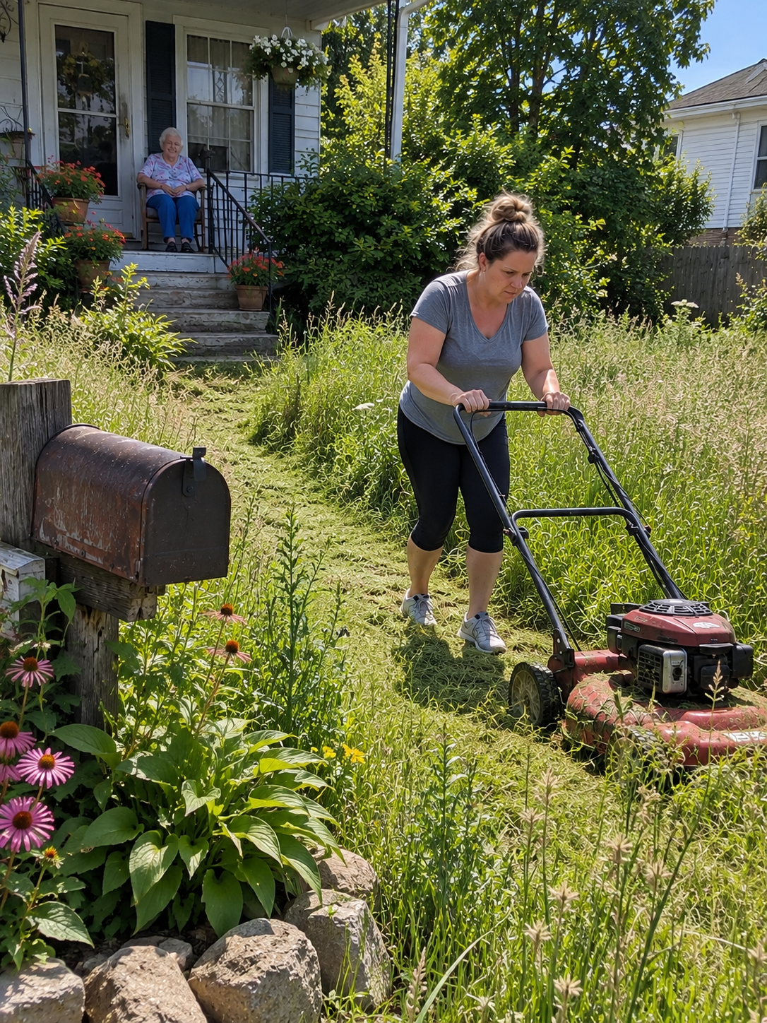 I Helped the Elderly Widow Next Door With Her Yard, but the Sheriff’s Request the Next Day Made My Blood Run Cold