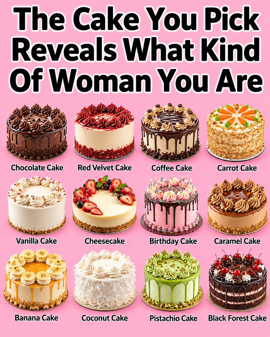 The Cake You Pick Reveals What Kind Of Woman You Are