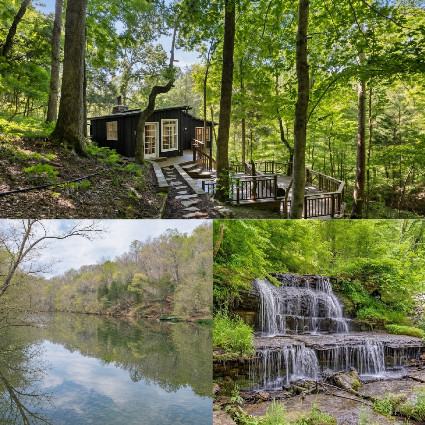 Private Cabin Retreat on Expansive Acreage in Fairview